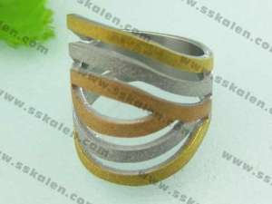 Stainless Steel Stone&Crystal Ring - KR21035-D