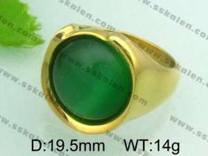 Stainless Steel Gold-plating Ring - KR21229-D