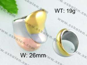 Stainless Steel Gold-plating Ring    - KR24390-L