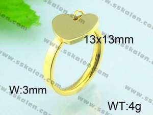 Stainless Steel Gold-plating Ring  - KR29350-Z