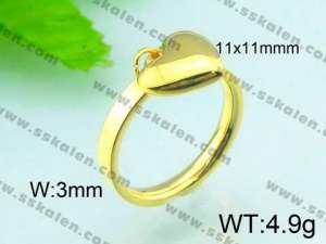 Stainless Steel Gold-plating Ring  - KR29351-Z