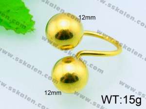 Stainless Steel Gold-plating Ring  - KR31213-Z