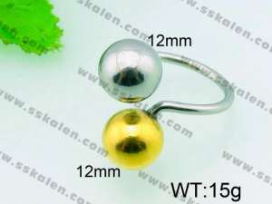 Stainless Steel Gold-plating Ring  - KR31217-Z