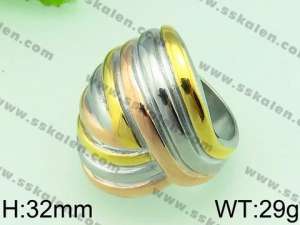 Stainless Steel Gold-plating Ring  - KR31335-L