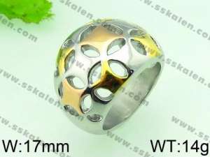Stainless Steel Gold-plating Ring  - KR31349-L