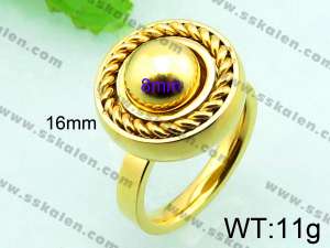 Stainless Steel Gold-plating Ring  - KR32401-Z