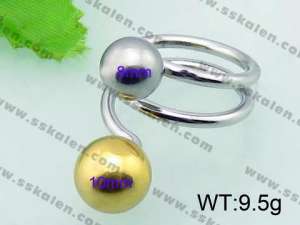 Stainless Steel Gold-plating Ring  - KR32727-Z
