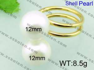 Stainless Steel Gold-plating Ring  - KR33115-Z