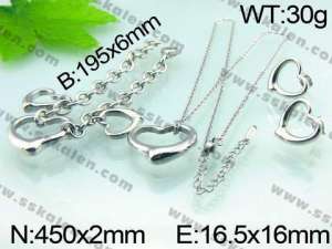 SS Jewelry Set  - KS32576-Z