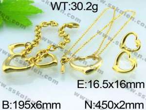 SS Jewelry Set  - KS32578-Z