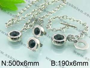  SS Jewelry Set - KS34116-Z