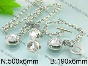 SS Jewelry Set - KS34118-Z