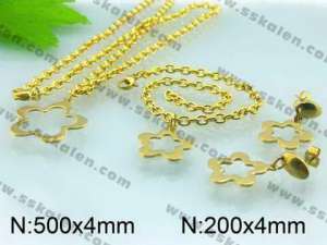  SS Jewelry Set - KS34137-Z