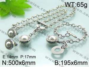 SS Jewelry Set - KS35704-Z