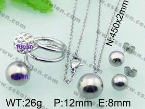 SS Jewelry Set - KS43829-Z