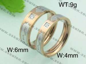 Stainless Steel Lover Ring - KR23342-D