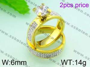 Stainless Steel Lover Ring - KR29228-K