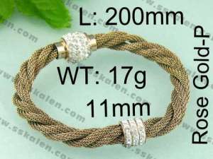 Stainless Steel Mesh Bracelet - KB64773-K