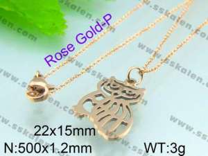 SS Rose Gold-plating Pendant  - KP39033-Z