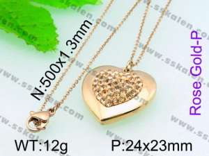 SS Rose Gold-plating Pendant  - KP40677-Z