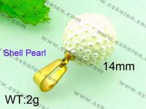 SS Shell Pearl Pendant - KP40430-Z