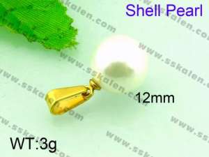 SS Shell Pearl Pendant - KP40433-Z