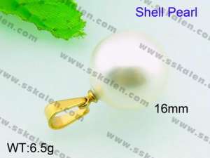 SS Shell Pearl Pendant - KP40673-Z