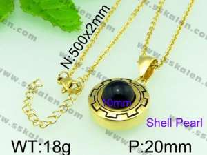 SS Shell Pearl Pendant - KP40851-Z