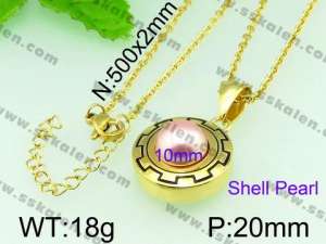 SS Shell Pearl Pendant - KP40853-Z