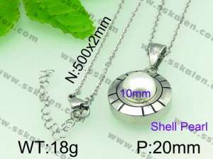 SS Shell Pearl Pendant - KP40872-Z