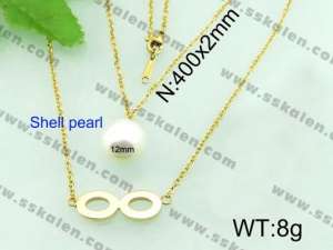 SS Shell Pearl Pendant - KP41299-K