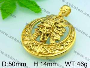 SS Skull Pendant - KP37968-D