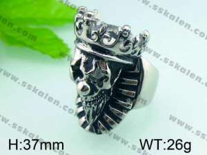  Stainless Skull Ring - KR29265-D