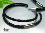 Copper Clasp with Rubber Cord-4mm - KN1595