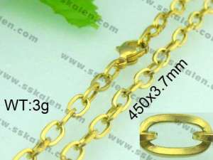 Staineless Steel Small Gold-plating Chain - KN13407-Z