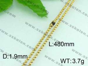 Staineless Steel Small Gold-plating Chain   - KN13708-Z