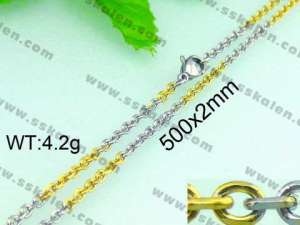 Staineless Steel Small Gold-plating Chain - KN14411-Z