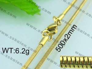  Staineless Steel Small Gold-plating Chain - KN14915-YI