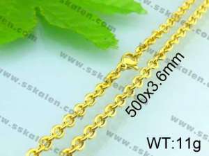  Staineless Steel Small Gold-plating Chain - KN15272-Z