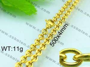 Staineless Steel Small Gold-plating Chain - KN15456-Z