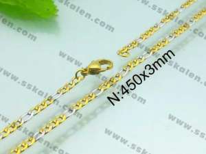 Staineless Steel Small Gold-plating Chain - KN16113-Z