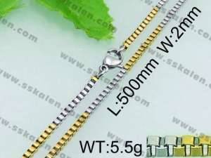 Staineless Steel Small Gold-plating Chain - KN17995-Z