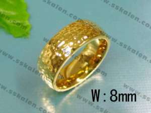 Stainless Steel Gold-Plating Ring - KR12096