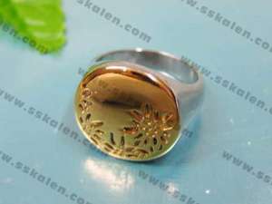 Stainless Steel Gold-Plating Ring - KR12613