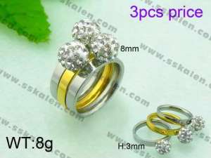  Stainless Steel Special Ring - KR30737-Z