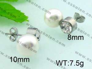 Stainless Steel Stone&Crystal Earring - KE44999-D
