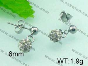 Stainless Steel Stone&Crystal Earring - KE45982-Z