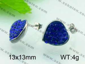 Stainless Steel Stone&Crystal Earring - KE47818-YX