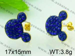  Stainless Steel Stone&Crystal Earring - KE47824-YX