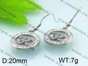 Stainless Steel Stone&Crystal Earring - KE49042-Z